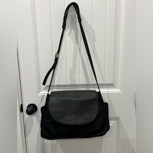 Tory Burch Thea Black Nylon Crossbody/ Diaper Bag